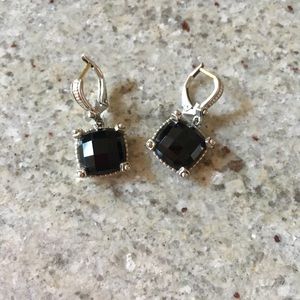 Judith Ripka black earrings